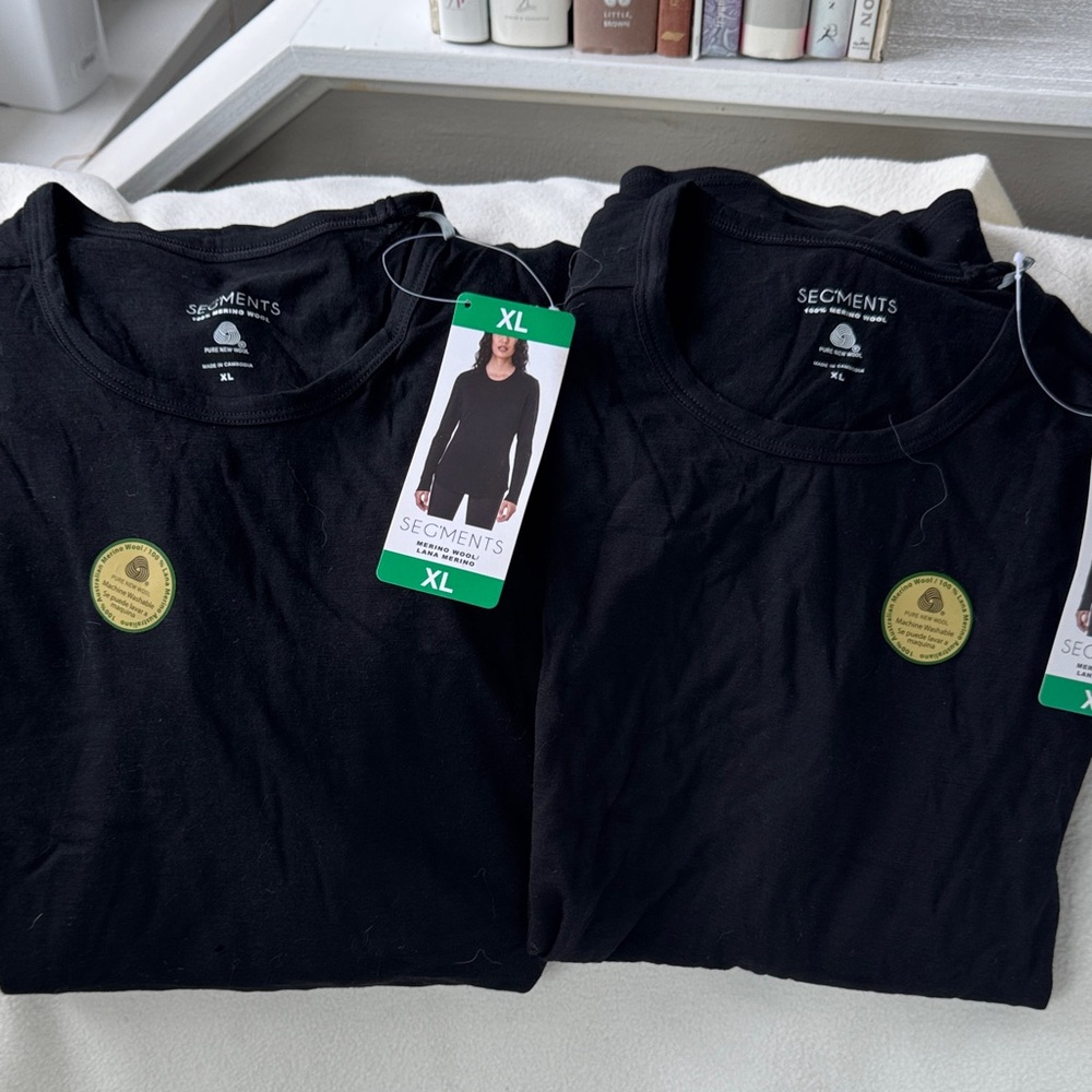 Segments Black Long Sleeve Tee
